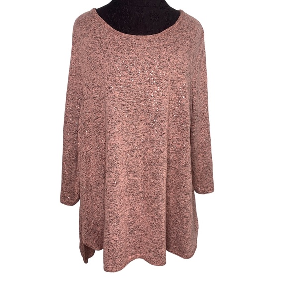 C.D. Daniels Plus Size Pink Sweater - Picture 1 of 10